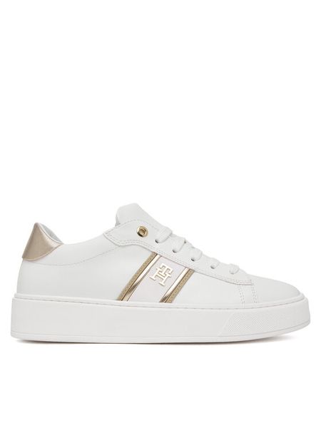 Tommy Hilfiger Sneakersy T4A9-34421-1281 S Biały. Białe buty sportowe dziewczęce Tommy Hilfiger, bez wzorów, ze skóry, bez zapięcia. Za 659.99 zł.