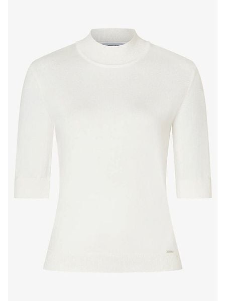 More & More Sweter w kolorze białym rozmiar: 44. Białe golfy damskie MORE & MORE, s, z wiskozy, bez kołnierzyka. Za 174.43 zł.