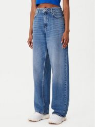 HUGO Jeansy Leni_B 50546357 Niebieski Loose Fit. Niebieskie jeansy damskie Hugo. Za 479.99 zł.