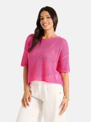 LIEBLINGSSTÜCK Sweter w kolorze różowym rozmiar: 40. Różowe swetry klasyczne damskie LIEBLINGSSTÜCK, bez kołnierzyka. Za 279.95 zł.