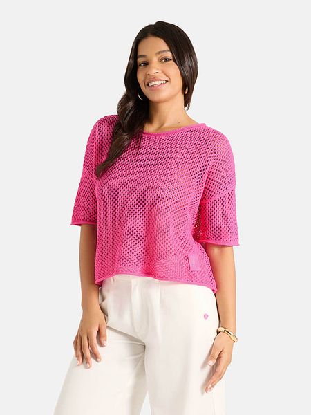 LIEBLINGSSTÜCK Sweter w kolorze różowym rozmiar: 40. Różowe swetry klasyczne damskie LIEBLINGSSTÜCK, bez kołnierzyka. Za 294.95 zł.