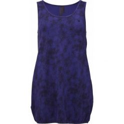 Glemo Abhana damski top z bawełny — granat, luźny krój. Niebieskie topy damskie LOOP, bez wzorów, z bawełny, bez kołnierzyka. Za 152.99 zł.