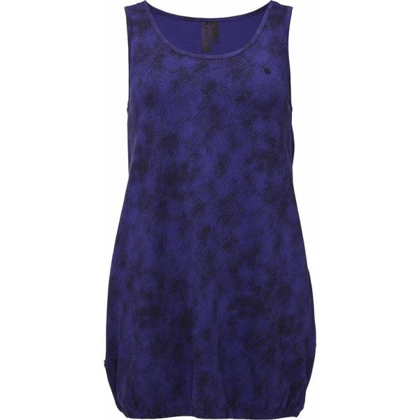 Glemo Abhana damski top z bawełny — granat, luźny krój. Niebieskie topy damskie LOOP, bez wzorów, z bawełny, bez kołnierzyka. Za 152.99 zł.