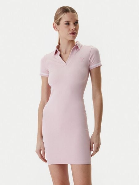 Guess Sukienka codzienna V6RK02 Z4692 Różowy Regular Fit. Czerwone sukienki damskie Guess, na co dzień, l, z aplikacjami, z syntetyku, bez kołnierzyka, bez ramiączek, proste. Za 319.99 zł.