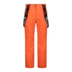 Spodnie męskie narciarskie CMP 3W04467. Brązowe spodnie materiałowe męskie CMP, bez wzorów, sportowe. Za 689.99 zł.