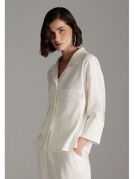 More & More Bluzka w kolorze kremowym rozmiar: 36. Brązowe bluzki damskie MORE & MORE, bez wzorów, bez kołnierzyka, bez ramiączek. Za 240.99 zł.