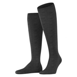 Skarpetki do połowy łydki Falke ClimaWool. Czarne skarpetki męskie Falke, bez wzorów, z dzianiny. Za 149.00 zł.