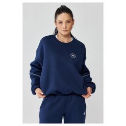 Damska bluza sportowa oversize Rough Radical Trip Classic. Niebieskie bluzy bez kaptura damskie ROUGH RADICAL, bez wzorów, bez ramiączek, bez kaptura. W wyprzedaży za 159.99 zł.