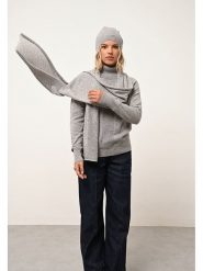 Just Cashmere Kaszmirowy szal "Spencer" w kolorze szarym - 200 x 30 cm rozmiar: onesize. Szare szaliki i kominy damskie Just Cashmere, bez wzorów, z kaszmiru. Za 260.99 zł.