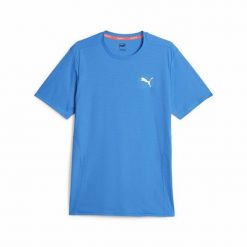 Koszulka z krótkim rękawem Męska Puma Run Favorite Ss Błękitne niebo. Niebieskie t-shirty sportowe męskie Puma, m, bez ramiączek, do biegania. W wyprzedaży za 84.50 zł.