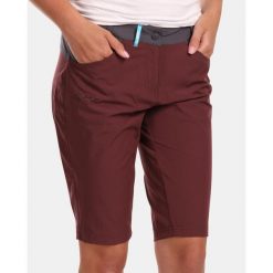 Szorty damskie Kilpi Sylane. Czerwone szorty damskie Kilpi, bez wzorów, z nylonu, sportowe. Za 215.49 zł.