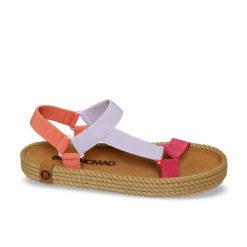 Sandały damskie plażowe MIAMI. Czerwone obuwie trekkingowe damskie Aulp, na lato. Za 159.99 zł.