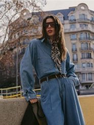 Koszula jeansowa - niebieski. Niebieskie koszule damskie Reserved, l, bez wzorów, z bawełny, bez kołnierzyka, bez ramiączek. Za 139.99 zł.