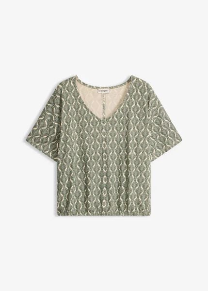 Koszulka oversize z miękkiej mieszanki wiskozy. Brązowe bluzki damskie bonprix, bez wzorów, z wiskozy, bez kołnierzyka, bez ramiączek. Za 79.99 zł.
