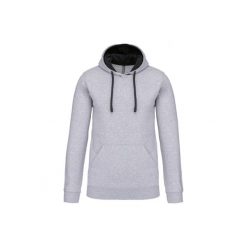 Kontrastowa bluza z kapturem Kariban. Czarne bluzy z kapturem męskie KARIBAN, m, z dresówki. Za 177.00 zł.