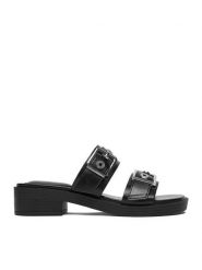 Beverly Hills Polo Club Klapki CEO-HY7006-1 Czarny. Czarne klapki damskie Beverly Hills Polo Club, bez wzorów, z materiału, bez obcasa. Za 179.99 zł.