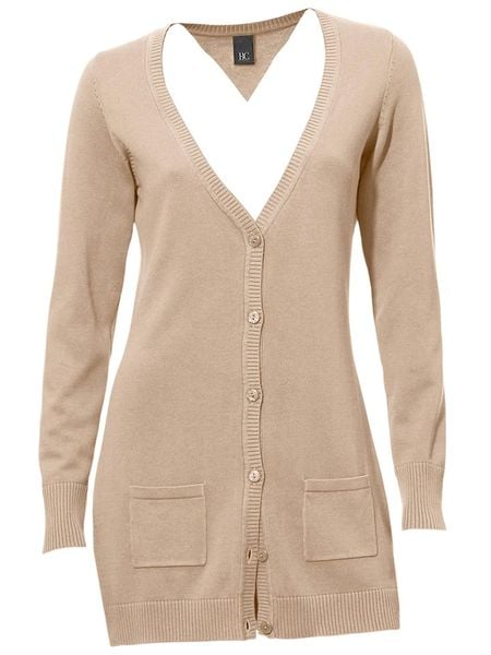 Heine Kardigan w kolorze beżowym rozmiar: 40. Brązowe kardigany damskie Heine, bez wzorów, z bawełny. Za 88.64 zł.