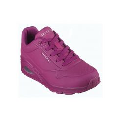 Buty sportowe Sneakersy damskie, Uno-Stand on Air. Białe buty sportowe na co dzień damskie Skechers, bez wzorów, z materiału, trekkingowe. Za 349.99 zł.