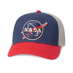 Czapka z daszkiem American Needle Valin NASA Trucker - SMU500B-NASA. Czerwone czapki męskie American Needle, bez wzorów, sportowe. Za 89.00 zł.