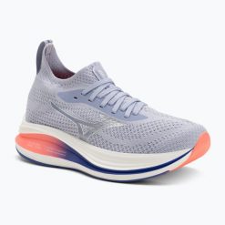 Buty do biegania damskie Mizuno Neo Zen icelandic blue/silver/striking coral. Niebieskie obuwie do biegania damskie Mizuno. Za 609.99 zł.