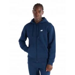 BLUZA dresowa męska NEW BALANCE z kapturem bawełna. Niebieskie bluzy z kapturem męskie New Balance, m, z bawełny. Za 314.00 zł.