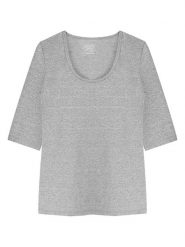 Claesens Koszulka w kolorze szarym rozmiar: L. Szare bluzki damskie Claesens, l, bez wzorów, z bawełny, bez kołnierzyka. Za 61.02 zł.