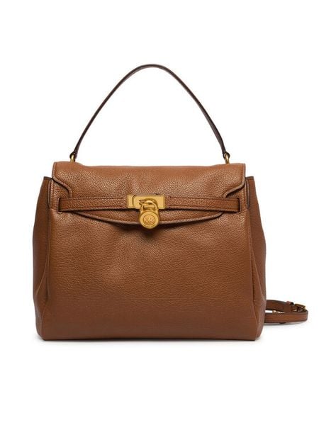 MICHAEL Michael Kors Torebka Hamilton 30F6ANXS7E Brązowy. Brązowe torebki klasyczne damskie MICHAEL Michael Kors, bez wzorów, ze skóry, bez dodatków. Za 1,739.00 zł.