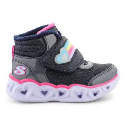 Buty Skechers Brilliant Rainbow 302669N-NVPK niebieskie. Niebieskie buty sportowe dziewczęce bez wzorów, bez zapięcia. Za 394.65 zł.