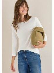 Cecil Koszulka w kolorze białym rozmiar: XS. Białe bluzki damskie Cecil, xs, bez wzorów, z bawełny, bez kołnierzyka. Za 48.05 zł.