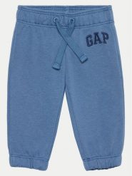 Gap Spodnie dresowe 876617 Niebieski Regular Fit. Niebieskie spodnie dziewczęce GAP, z bawełny. Za 59.99 zł.