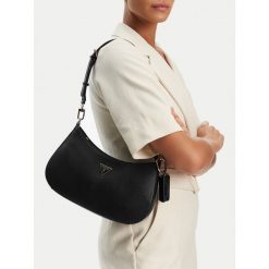 Torebka Guess. Czarne torebki klasyczne damskie Guess, z aplikacjami, bez dodatków. Za 384.99 zł.
