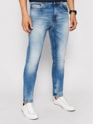 Tommy Jeans Jeansy Austin DM0DM09555 Niebieski Slim Fit. Niebieskie jeansy męskie Tommy Jeans. Za 259.99 zł.