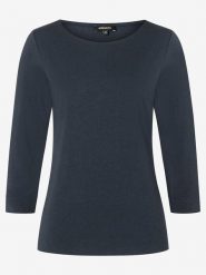 More & More Koszulka w kolorze granatowym rozmiar: 38. Niebieskie bluzki damskie MORE & MORE, bez wzorów, z bawełny, bez kołnierzyka. Za 61.17 zł.