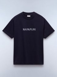 NAPAPIJRY Koszulka "Salees" w kolorze granatowym rozmiar: XS. Niebieskie t-shirty damskie NAPAPIJRY, xs, bez wzorów, z bawełny, bez kołnierzyka. Za 87.81 zł.