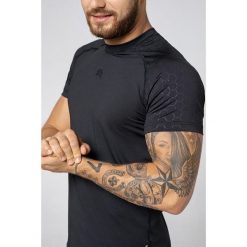 Koszulka szybkoschnąca fitness męska Rough Radical Stone. Czarne bielizna termoaktywna męska ROUGH RADICAL, l, bez wzorów, z elastanu. Za 79.20 zł.