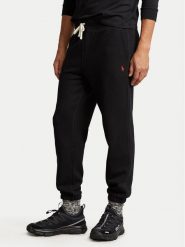 Polo Ralph Lauren Spodnie dresowe 710793939001 Czarny Relaxed Fit. Czarne spodnie dresowe męskie Polo Ralph Lauren, bez wzorów, z dresówki. Za 469.99 zł.