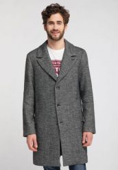 MUSTANG David SC Coat MĘSKI PŁASZCZ CAVIAR 1008243 4132. Płaszcze męskie Mustang, m, bez wzorów. W wyprzedaży za 179.99 zł.