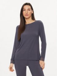 Femilet by Chantelle Koszulka piżamowa Laurel FNAEJ0 Granatowy Regular Fit. Niebieskie koszule nocne damskie Femilet by Chantelle, bez wzorów, z wiskozy. Za 129.99 zł.