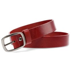 Czerwony Skórzany Pasek Damski Armodo. Czerwone paski damskie Armodo, bez wzorów, z jeansu. Za 79.00 zł.