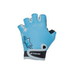 Rękawiczki Na Rower Blue Princess Dla Dzieci. Niebieskie rękawiczki damskie B'TWIN, z elastanu, bez ramiączek. Za 29.99 zł.
