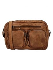 HIDE & STITCHES Skórzana torebka w kolorze jasnobrązowym - 27 x 20 x 6 cm rozmiar: onesize. Brązowe torebki klasyczne damskie HIDE & STITCHES, bez wzorów, z materiału, bez dodatków. Za 217.99 zł.