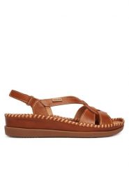 Pikolinos Sandały Cadaques W8K-1839 Brązowy. Brązowe sandały damskie Pikolinos, bez wzorów, ze skóry, bez obcasa, na płaskiej podeszwie. Za 559.99 zł.