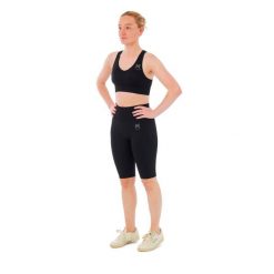 Damski zestaw sportowy Xtreme - spodenki sportowe + top sportowy - Czarny. Czarne topy sportowe damskie XTREME SOCKSWEAR, m, bez wzorów, z materiału, bez ramiączek. Za 177.72 zł.