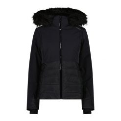 Kurtka narciarska damska CMP 35W0266 Zip Hood. Czarne kurtki narciarskie i snowboardowe damskie CMP, bez wzorów, bez kaptura, narciarskie. Za 979.99 zł.