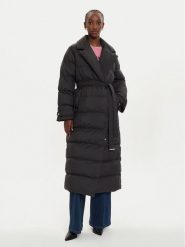 PINKO Płaszcz zimowy Taccuino 103829 A0L5 Czarny Regular Fit. Czarne płaszcze damskie Pinko, na zimę, l, bez wzorów, z syntetyku. Za 1,849.00 zł.