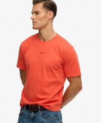 Superdry Micro Logo T-Shirt – Loose Fit, 100% bawełna organiczna, Pomarańczowy. Brązowe t-shirty damskie Superdry., uniwersalny, bez wzorów, z bawełny, bez kołnierzyka. Za 162.60 zł.