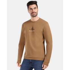 Męska bawełniana koszulka z długim rękawem Kilpi BASE-M. Brązowe koszulki męskie z długim rękawem Kilpi, m, z bawełny. Za 91.56 zł.