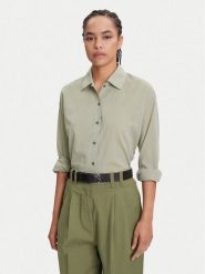 Marc O'Polo Koszula 506 0995 42061 Zielony Relaxed Fit. Zielone koszule damskie Marc O´Polo, bez wzorów, z bawełny, bez kołnierzyka, bez ramiączek. Za 329.99 zł.