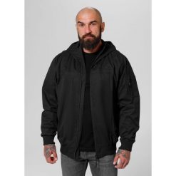 Kurtka przejściowa męska Pitbull z kapturem Longwood. Zielone kurtki męskie PITBULL, m, bez wzorów, z softshellu, z kapturem. Za 279.00 zł.
