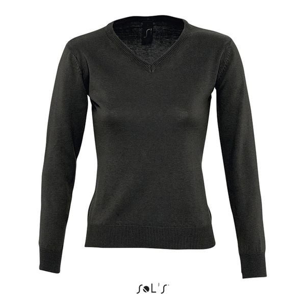 Sweter damski Sol's Galaxy. Czarne swetry klasyczne damskie SOL'S, m, z bawełny, bez kołnierzyka. Za 138.00 zł.